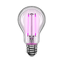 LED лампа філаментна VELMAX V-Filament-A60, 2W, E27, фіолетовий, 200Lm