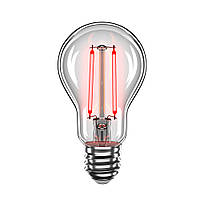 LED лампа філаментна VELMAX V-Filament-A60, 2W, E27, червоний, 200Lm