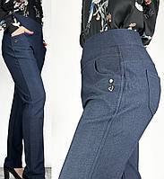 Жіночі штани класичні 2XL, 3XL,4XL Лосини з кишенями Ластівка