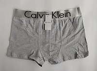 Модные серые мужские трусы боксеры Calvin Klein