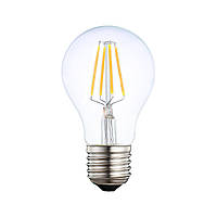 LED лампа філаментна VELMAX V-Filament-A60, 6W, E27, 4100K, 630Lm