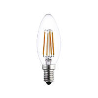 LED лампа філаментна VELMAX V-Filament-C37, 4W, E14, 4100K, 400Lm