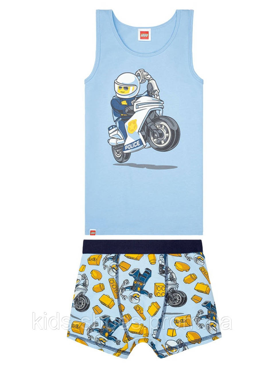 Дитячий комплект білизни майка та труси для хлопчика Disney Lego - фото 1 - id-p1746655284