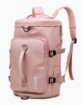 Сумка спортивна з кишенею для взуття 18л | 43*26*16 Рожевий