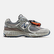 Чоловічі Кросівки New Balance 2002R Grey Pouch / Нью Беланс 2002Р Пауч Сірі, фото 3