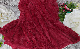 Плед покривало хутряне травка евро розмір 220*240 см Koloco в подарунковій упаковці S-2000