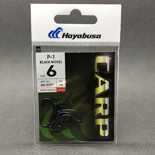 Купить Крючки Hayabusa P-1 Black Nickel №6, цена 97 ₴ — Prom.ua (ID ...