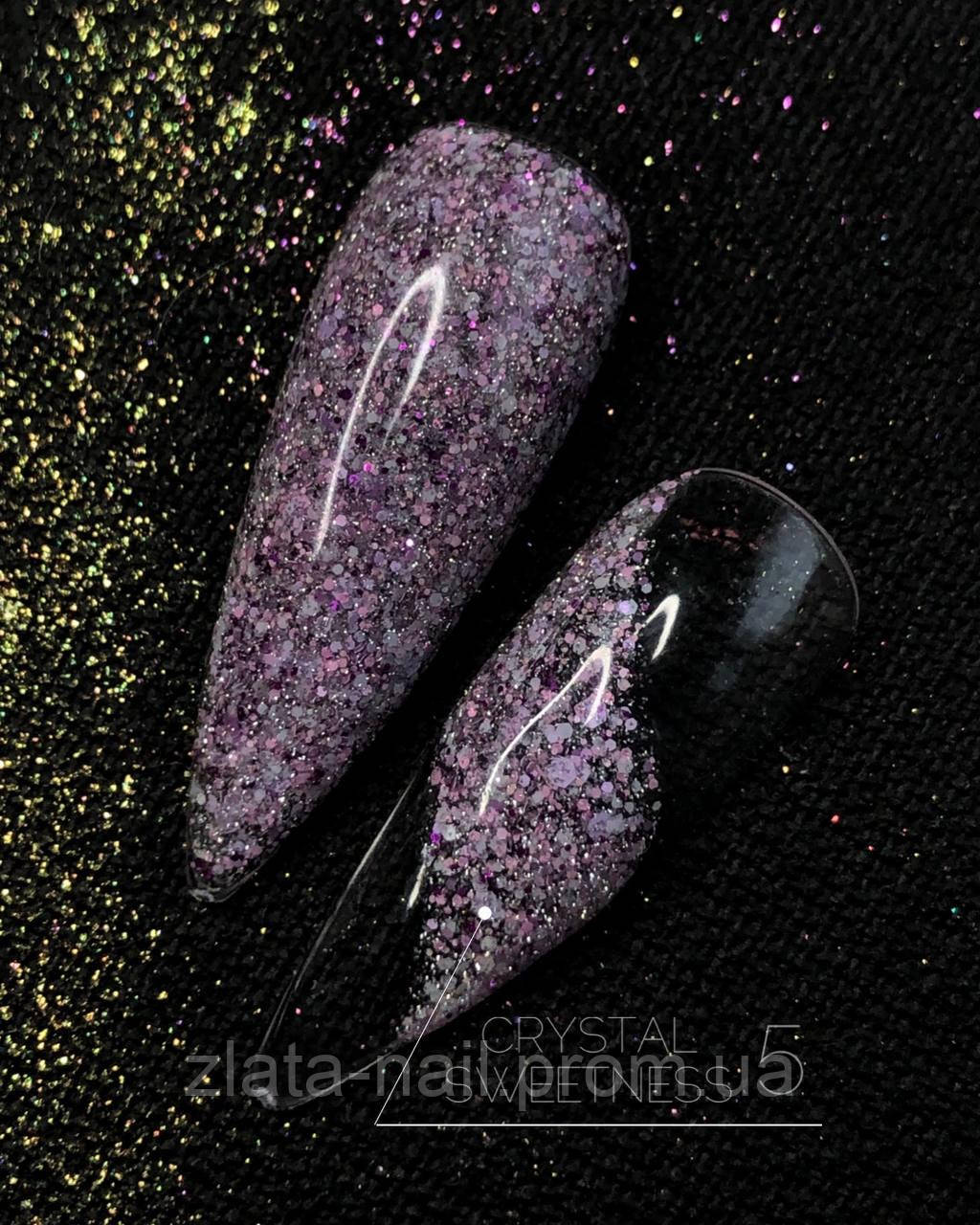 Світловідбивний гель лак Crystal Sweetness CROOZ No5;8 мл