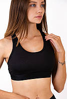 Топ спортивный для фитнеса и бега женский Actix Athletic Bra Black, чёрный XS