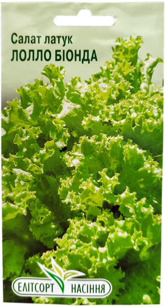 Насіння салату Лолло Біонда 1 г ранній, фото 1