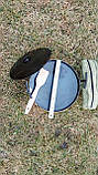 Сковорода з диска борони 30 см з кришкою і чохлом садж для багаття дискова сковорода, фото 9