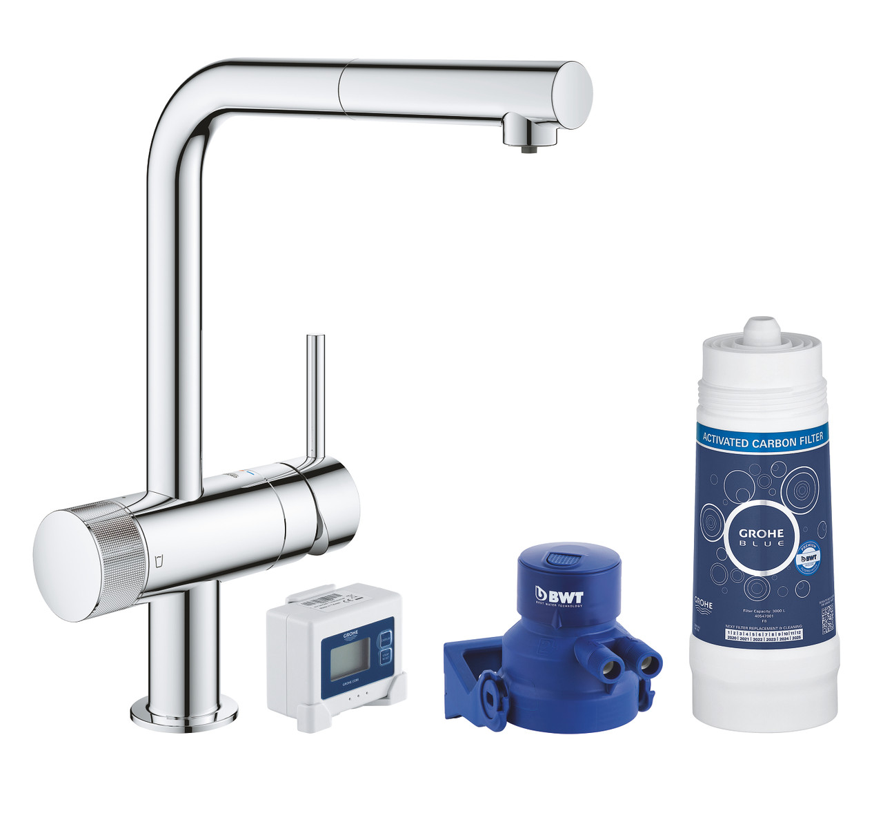 Комплект смесителя для кухни с фильтром Grohe Blue Pure (30382000) - фото 1 - id-p1746683210