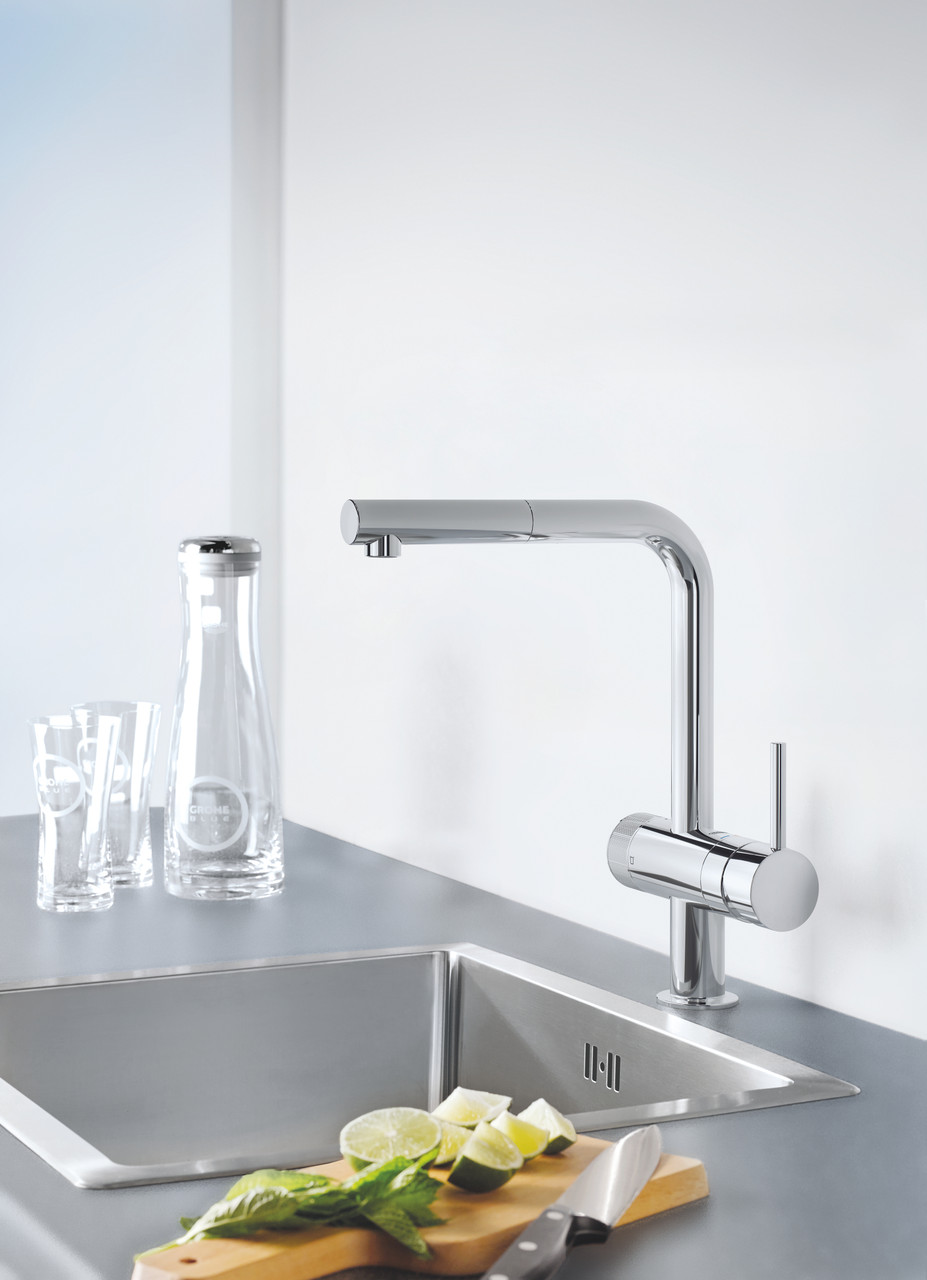 Комплект смесителя для кухни с фильтром Grohe Blue Pure (30382000) - фото 7 - id-p1746683210