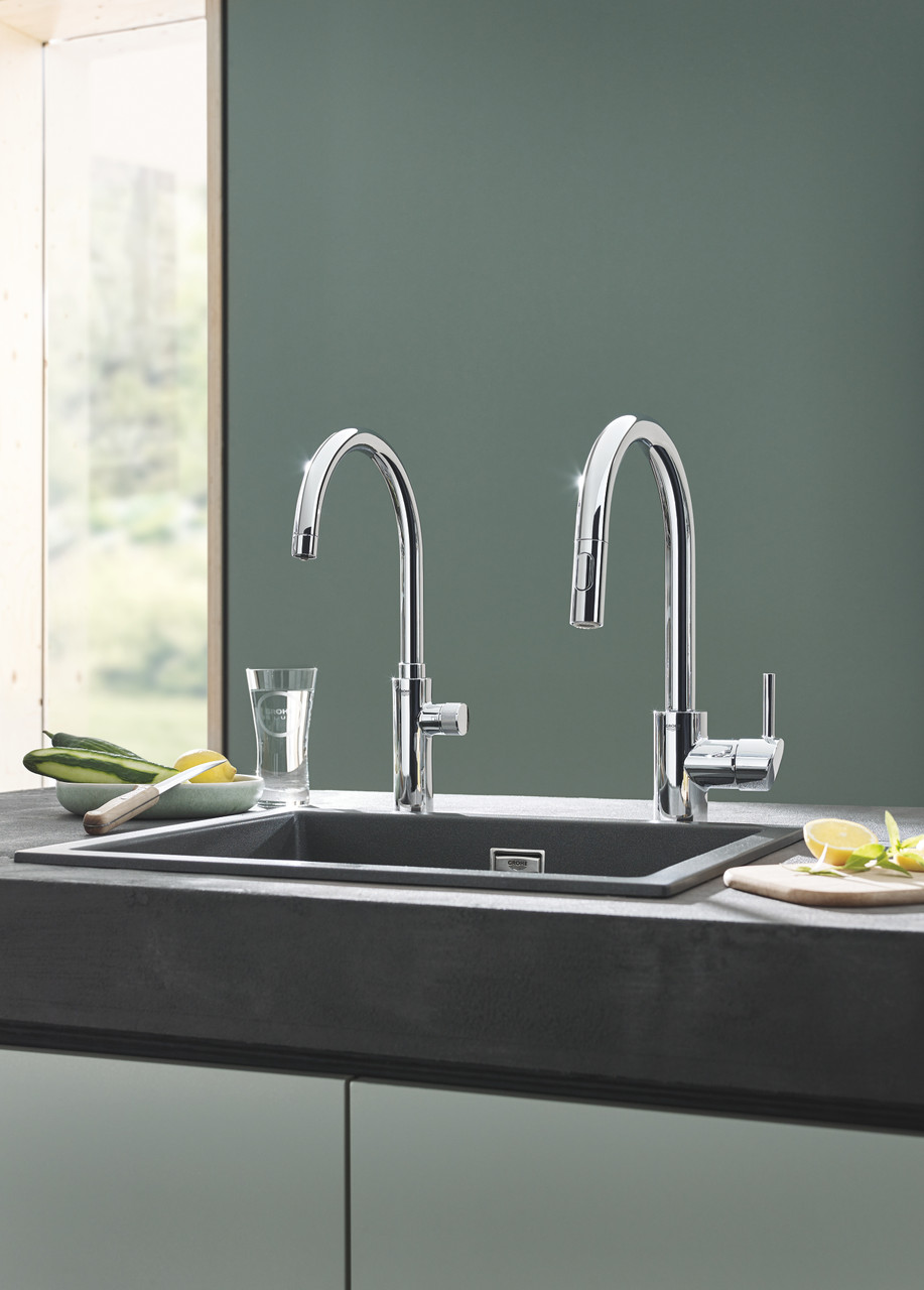 Комплект смесителя для кухни с фильтром Grohe Blue Pure (30387000) - фото 2 - id-p1746683261