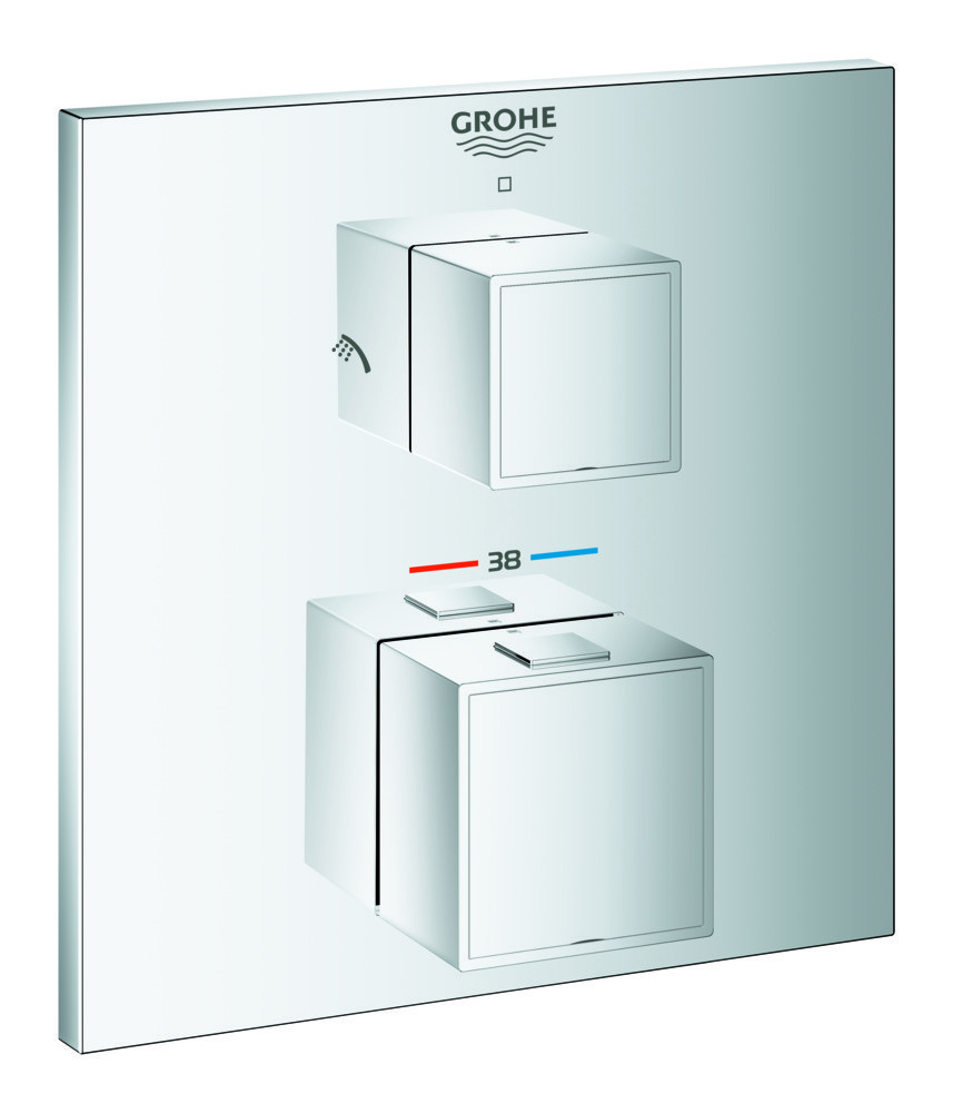 Термостат прихованого монтажу на 2 споживачі Grohe Grohtherm Cube (24154000)