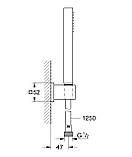 Душовий набір з тримачем, 1 режим струменя Grohe Euphoria Cube (27703000), фото 3