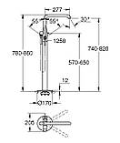 Підлоговий змішувач для ванни Grohe Essence New (23491001), фото 6