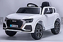 Дитячий електромобіль Джип Audi M 4569 EBLR-1, шкіряне сидіння, колеса EVA, білий, фото 2