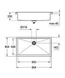 Мийка кухонна Grohe EX Sink K700 (80 cm) (31580SD0), фото 3