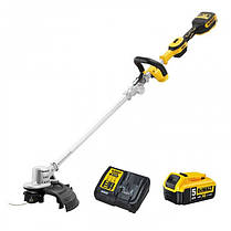 Професійна акумуляторна безщіткова коса (тример) DeWALT DCM561P1 : 18V (1 акум 5 ампер і зарядка), фото 3