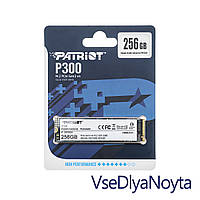 Жесткий диск M.2 2280 SSD 256Gb Patriot P300 Series, P300P256GM28, NVMe1.3 PCIe3.0 x4, 3D NAND TLC, зап/чт. -