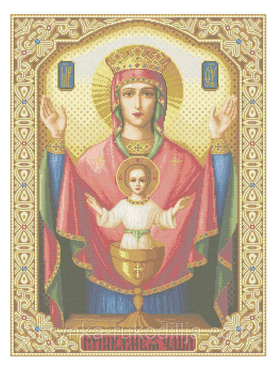 ЧВ-8083 Матір Божа Схема на тканині для вишивки повна зашивка