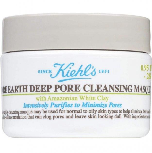 Маска для очищення пор з амазонською білою глиною Kiehl's Rare Earth Pore Cleansing Masque 28 мл
