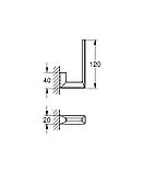 Тримач для запасного рулону туалетного паперу Grohe Selection Cube (40784000), фото 3