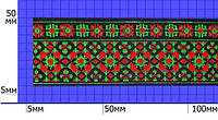 Тесьма народная (жакардовая) шир.40мм (9,2м)