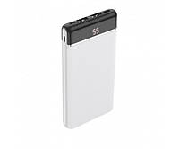 Зовнішній акумулятор (павербанк) Hoco J59 Power Bank 10000mAh White