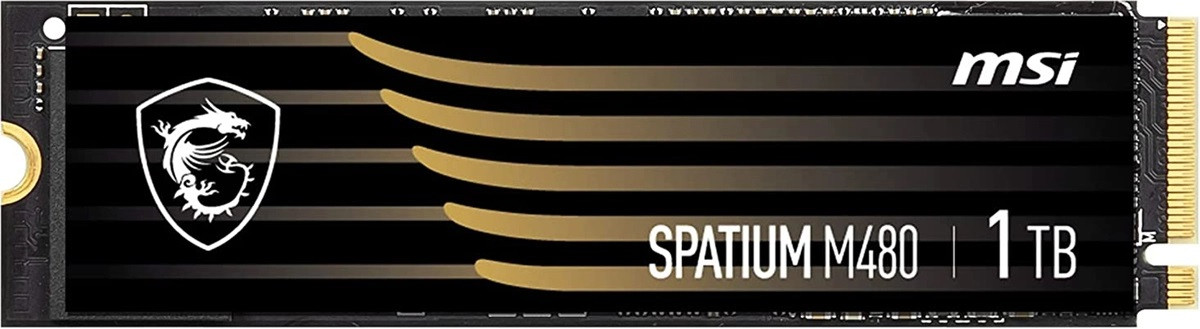 Накопитель SSD 1TB MSI Spatium M480 M.2 2280 PCIe 4.0 x4 NVMe 3D NAND (S78-440L490-P83)