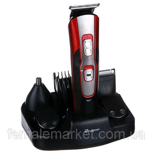 Машинка для стрижки волос Geemy 10 в 1 Триммер для бороды, Электробритва, Тример для носа и ушей V&A