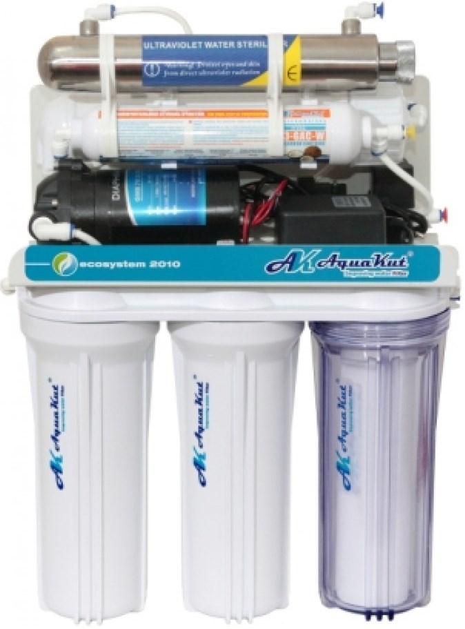 Осмос AquaKut з помпою 75G RO-6 A03 (1 ступінь прозора колба, Filmtek, автопромивання)