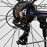 Велосипед спортивний CORSO «GTR-3000» 26 дюймів 56106, рама алюмінієва 15", обладнання Shimano 21 швидкість, фото 6