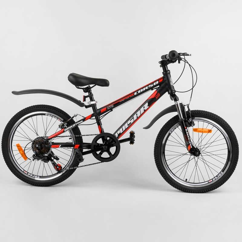 Велосипед спортивний CORSO «Pulsar» 20 дюймів 36287 з рамою металевої 11', Shinemax 7 швидкостей