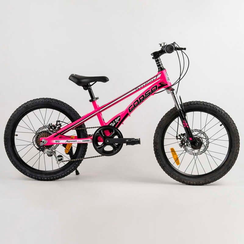 Спортивний дитячий велосипед 20'' CORSO «Speedline» MG-52782 з магнієвою рамою, Shimano Revoshift, 7 швидкостей