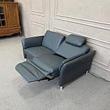 М'який шкіряний диван реклайнер Німеччина, фото 2
