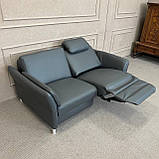 М'який шкіряний диван реклайнер Німеччина, фото 4