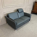 М'який шкіряний диван реклайнер Німеччина, фото 6