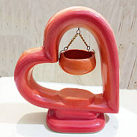 Аромолампа Серце помаранчеве / Аромолампа Серце помаранчеве 17x18 см