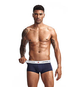 Труси чоловічі хіпси Lanvibum білизна з бавовни темно-синього кольору