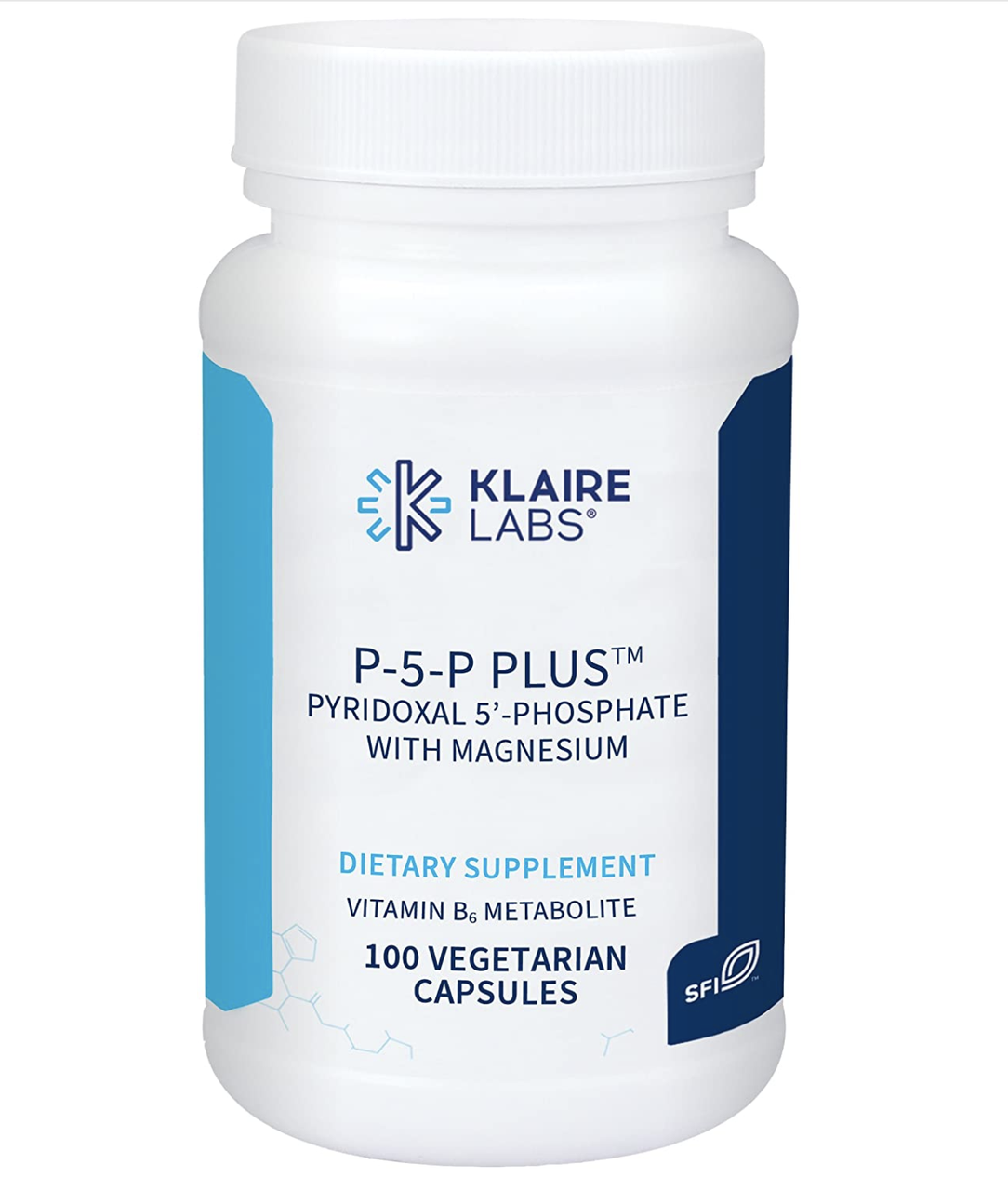 Klaire P-5-P Plus (Pyridoxal 5'-Phosphate with Magnesium) / P-5-P с магнием 100 капс - фото 1 - id-p1746734516