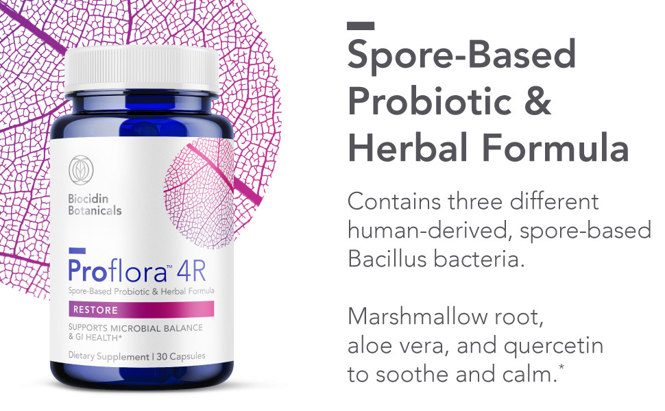 Proflora 4R Spore-Based Probiotic Herbal Formula 30 капсул - фото 5 - id-p1746734819