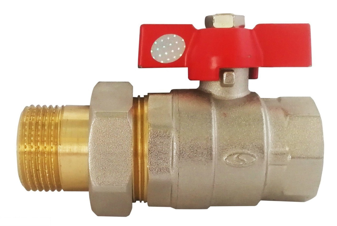 Кран кульовий Solomon посилений з "американкою" 1 1/2", фото 1