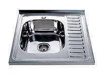 Мийка прямокутна накладна 600х600х180 Decor Left MR 6060