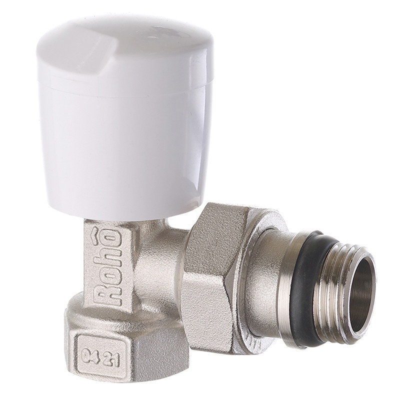 Кран радіаторний Roho R5551-050 — 1/2" кутовий (антипротечка) (RO0129)