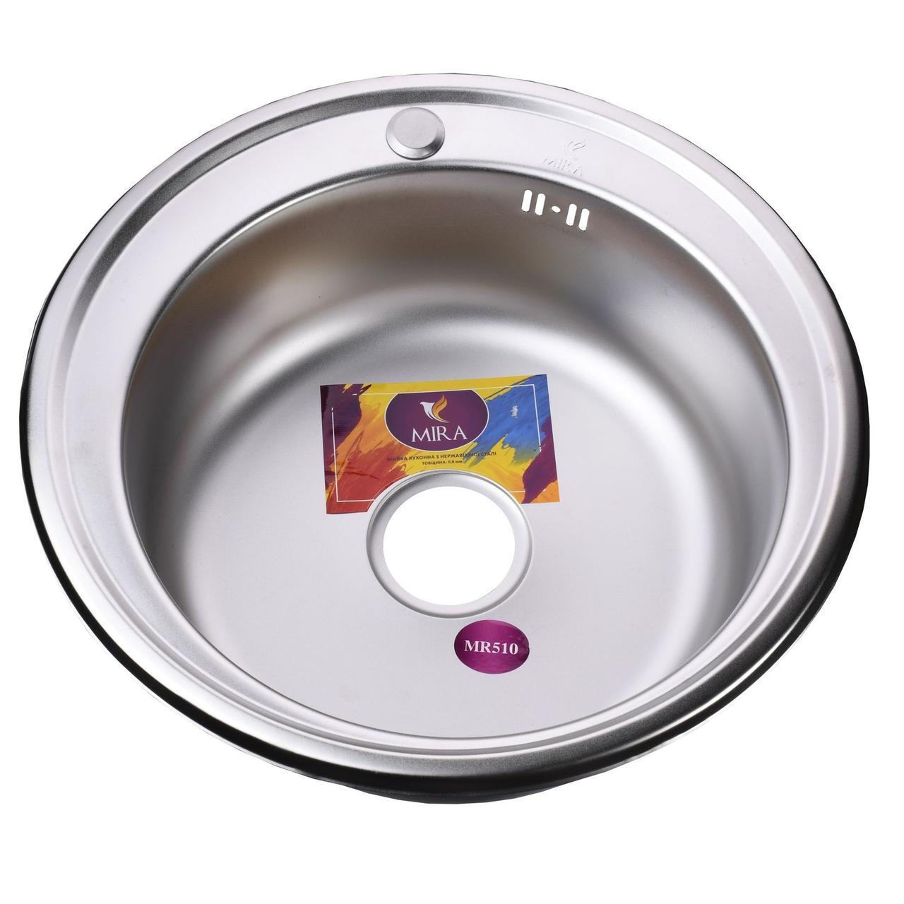Мийка кухонна Mira MR 510 E Satin 06, фото 1