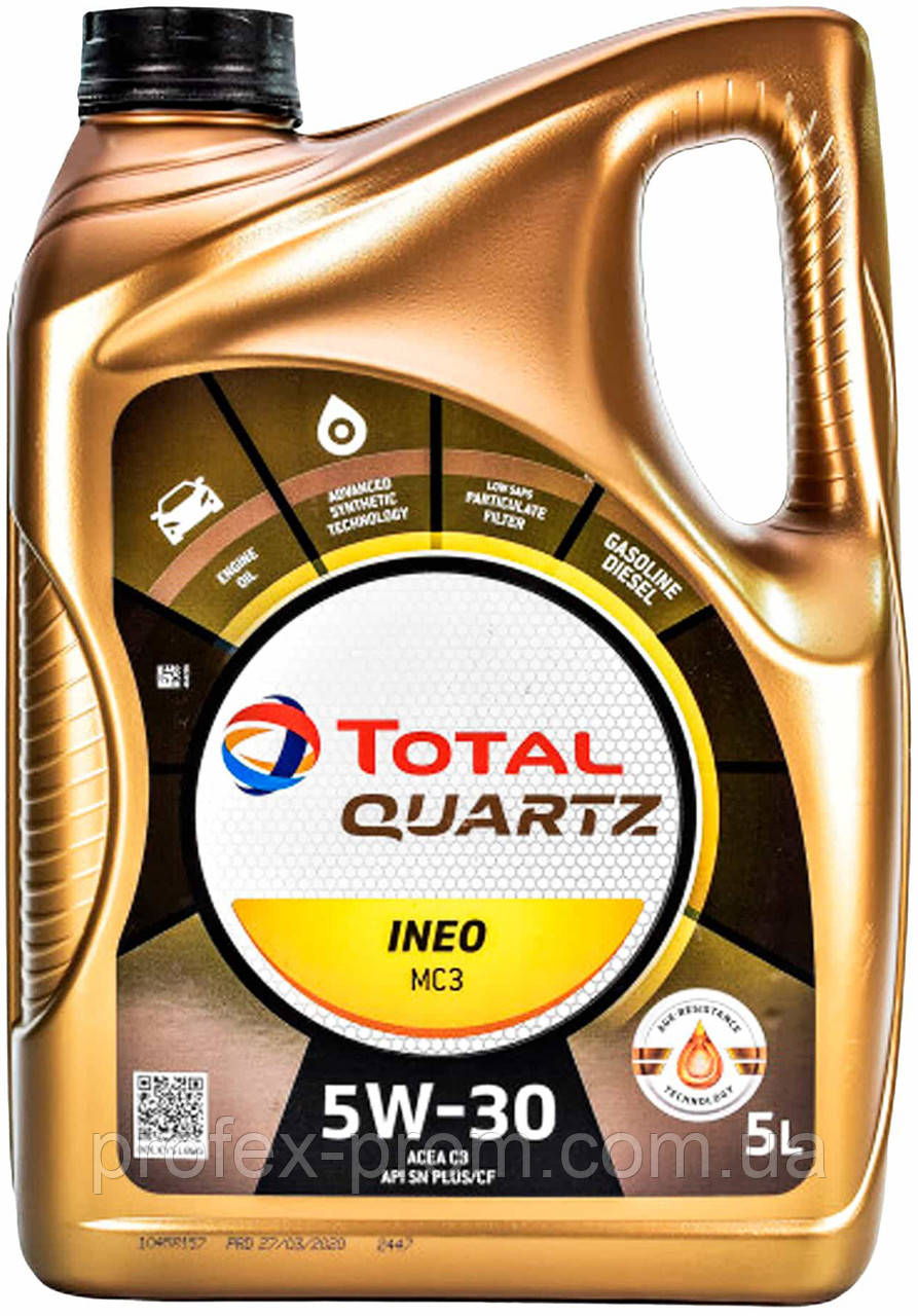 Олива моторна Total Quartz Ineo MC3 5W-30, 5л (шт.)