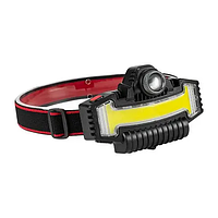 Налобний ліхтар BL-W685-1 (P30+COB біле + червоно-синє світло) + Type-C + 5 режимів