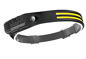 Налобний ліхтар BL-W689-2COB білий + жовтий (+LM) + датчик руху + Type-C (7 режимів)